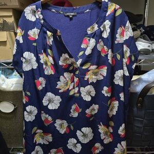 Papermoon Navy Floral Blouse